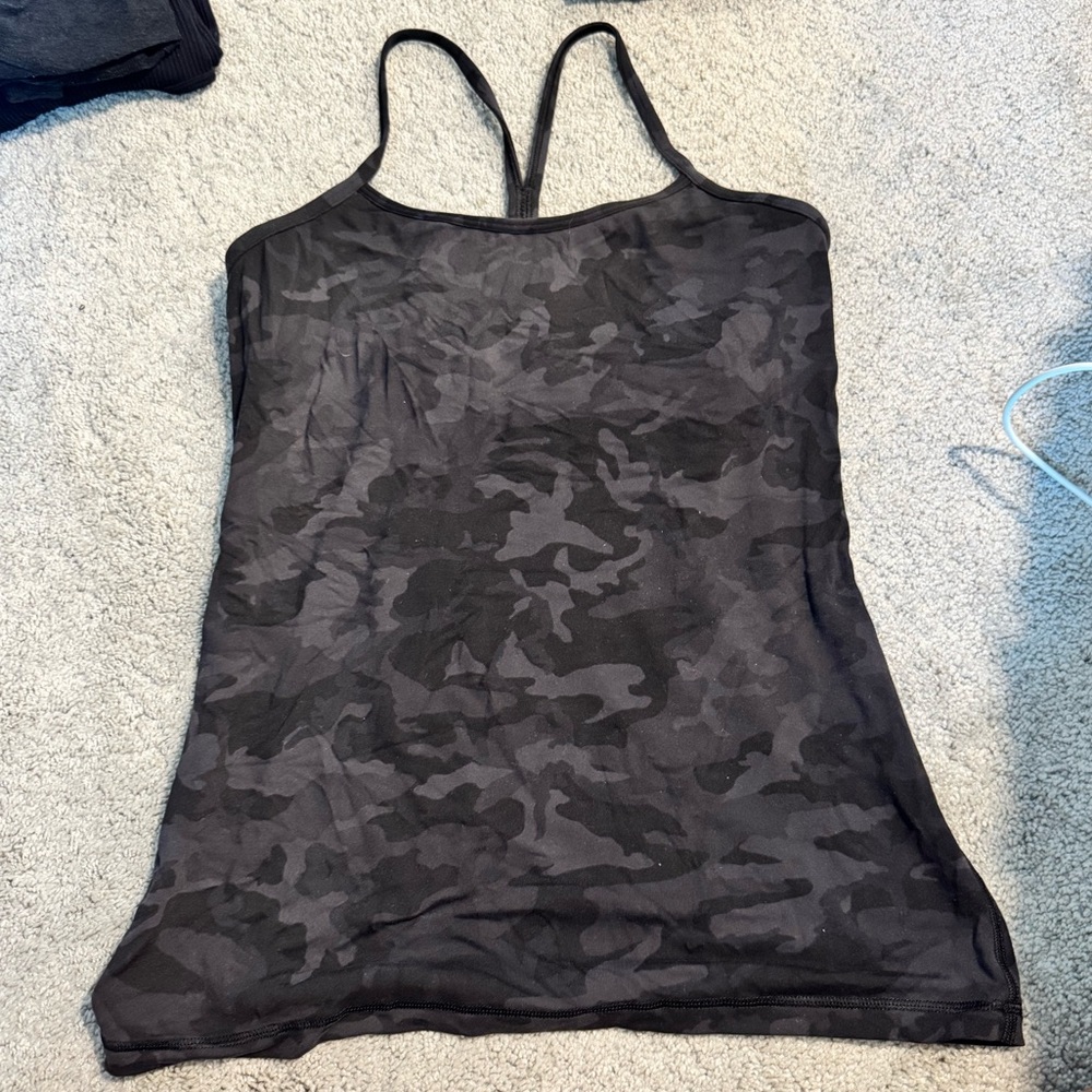 Lulu Lemon Camo Y Tank Top